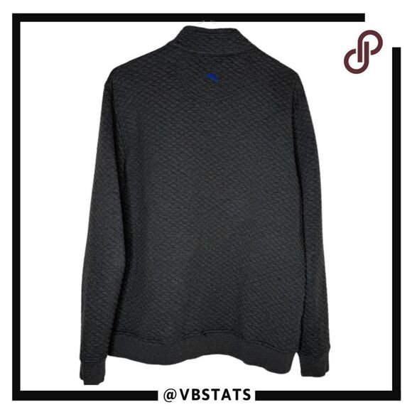 Tommy Bahama Men's Dallas Cowboys‎ Quilted Zip Up Sweater Black Size Large - Picture 2 of 5